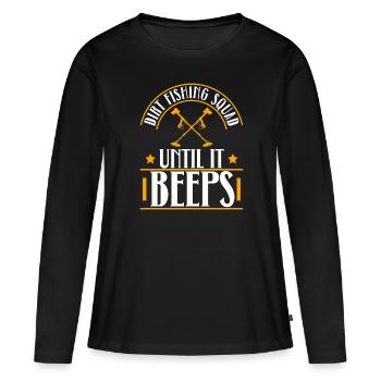 Équipe de détecteurs de métaux Chasse au trésor - T-shirt manches longues Premium bio Femme - noir - Devant - Julia (174cm)