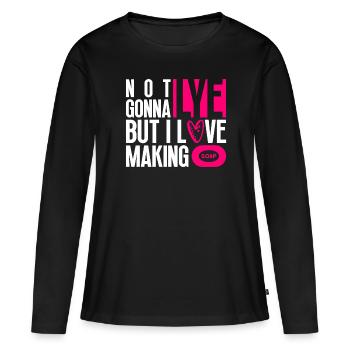 savon fabrication savon savonnière savonnerie savon chaudière - T-shirt manches longues Premium bio Femme - noir - Devant - Julia (174cm)