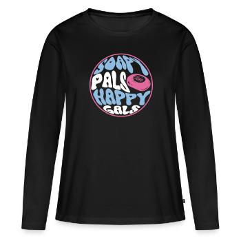 savon fabrication savon savonnière savonnerie savon chaudière - T-shirt manches longues Premium bio Femme - noir - Devant - Julia (174cm)