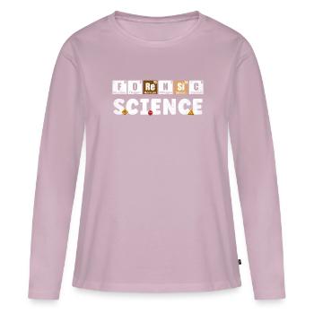 Chemical Elements Criminology - Women's Premium Organic Long Sleeve Shirt - dusky pink - Front - Julia (174cm)