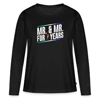 Gay Pride Hochzeit Homo-Ehe - Frauen Premium Bio Langarmshirt - Schwarz - Vorne - Julia (174cm)