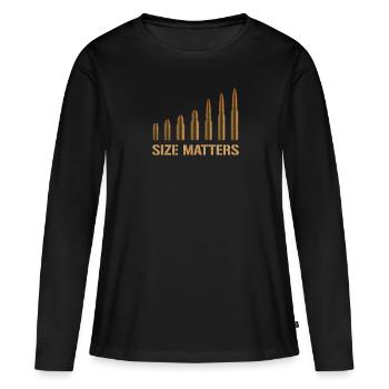 Tireurs sportifs Soldat Bundeswehr cartouches munitions - T-shirt manches longues Premium bio Femme - noir - Devant - Julia (174cm)