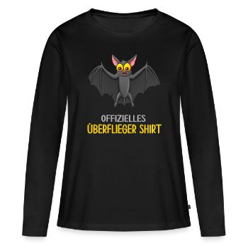 überflieger ultimativer top abräumer klassenbeste - Frauen Premium Bio Langarmshirt - Schwarz - Vorne - Julia (174cm)