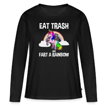 Conception d’opossum pour les amateurs d’opossum et d’opossum - T-shirt manches longues Premium bio Femme - noir - Devant - Julia (174cm)