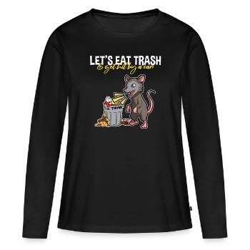 Conception d’opossum pour les amateurs d’opossum et d’opossum - T-shirt manches longues Premium bio Femme - noir - Devant - Julia (174cm)