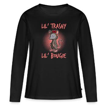 Conception d’opossum pour les amateurs d’opossum et d’opossum - T-shirt manches longues Premium bio Femme - noir - Devant - Julia (174cm)