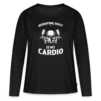 Autolackierer Angebot für Karosserietechniker - Frauen Premium Bio Langarmshirt - Schwarz - Vorne - Julia (174cm)