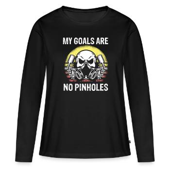 Autolackierer Angebot für Karosseriebauer - Frauen Premium Bio Langarmshirt - Schwarz - Vorne - Julia (174cm)