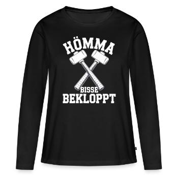 Rhénanie-du-Nord-Westphalie Rhénanie-du-Nord-Westphalie Rhénanie-du-Nord-Westphalie Allemagne Ruhrpott - T-shirt manches longues Premium bio Femme - noir - Devant - Julia (174cm)