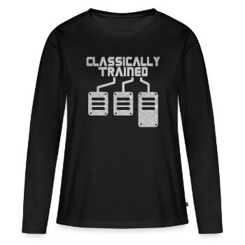 Changement de vitesse manuel Changement de vitesse Levier de vitesses - T-shirt manches longues Premium bio Femme - noir - Devant - Julia (174cm)