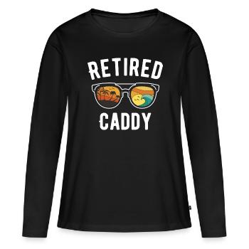 Conception de lunettes de soleil Retirement Beach Caddy - T-shirt manches longues Premium bio Femme - noir - Devant - Julia (174cm)