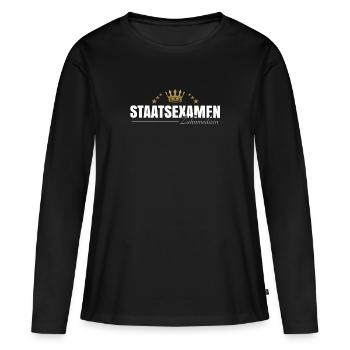 Zahnmedizin Staatsexamen - Frauen Premium Bio Langarmshirt - Schwarz - Vorne - Julia (174cm)