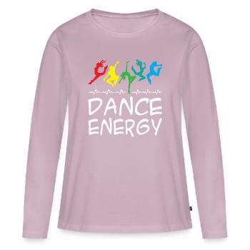 Dance Energy - Women's Premium Organic Long Sleeve Shirt - dusky pink - Front - Julia (174cm)