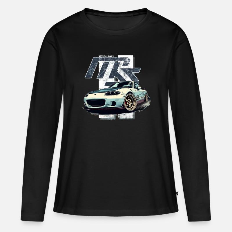 Miata MX 5 - JDM - Women's Premium Organic Long Sleeve Shirt - black