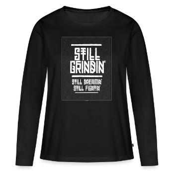 still grindin light - Frauen Premium Bio Langarmshirt - Schwarz - Vorne - Julia (174cm)