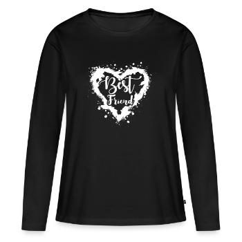 Beste Freunde - Frauen Premium Bio Langarmshirt - Schwarz - Vorne - Julia (174cm)