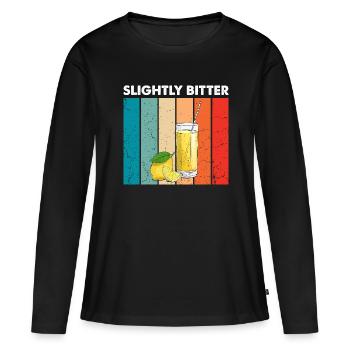 Limonade Limonade Limonade Limonade Stand Design - T-shirt manches longues Premium bio Femme - noir - Devant - Julia (174cm)