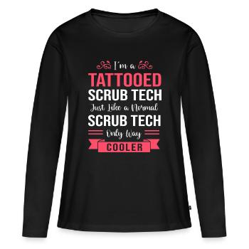 Chirurgie Chirurg CTA - Frauen Premium Bio Langarmshirt - Schwarz - Vorne - Julia (174cm)