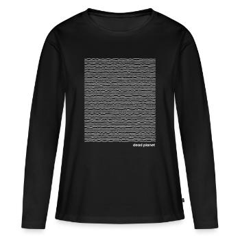 Toter Planet - Frauen Premium Bio Langarmshirt - Schwarz - Vorne - Julia (174cm)