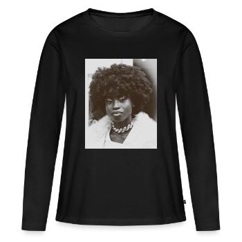 Next to you - T-shirt manches longues Premium bio Femme - noir - Devant - Julia (174cm)
