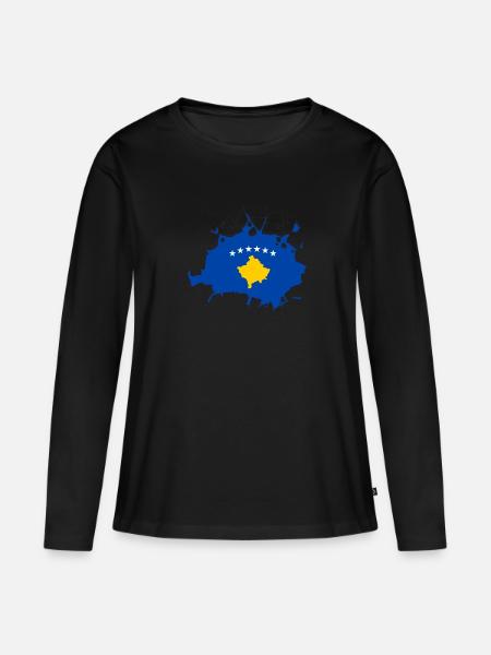 Kosovo - Frauen Premium Bio Langarmshirt - 