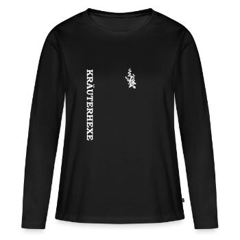 Kräuterhexe, Garten, Vegan, Vegetarisch - Frauen Premium Bio Langarmshirt - Schwarz - Vorne - Julia (174cm)