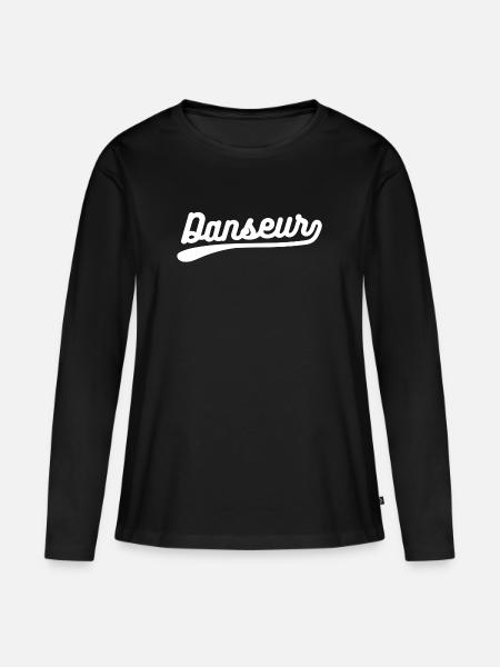 danser. danser t-shirt - Premium økologisk langærmet T-shirt til kvinder - sort