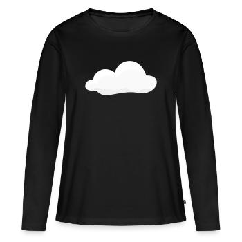 Cloud - Women's Premium Organic Long Sleeve Shirt - black - Front - Julia (174cm)