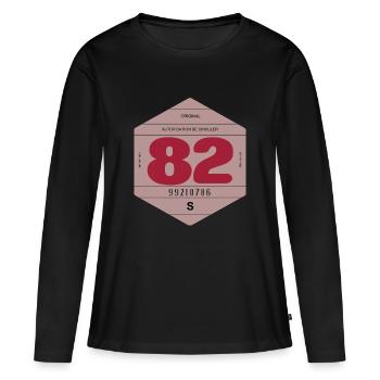 vignette 1982 France rétro vintage voiture - T-shirt manches longues Premium bio Femme - noir - Devant - Julia (174cm)