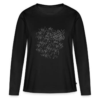 ESSAIN D’OISEAU MIGRATEUR UNITÉ COMMUNE - T-shirt manches longues Premium bio Femme - noir - Devant - Julia (174cm)