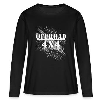 Offroad 4X4 experience - Frauen Premium Bio Langarmshirt - Schwarz - Vorne - Julia (174cm)