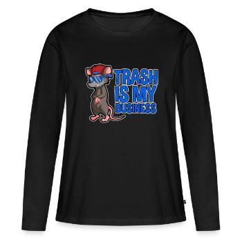 Conception d’opossum pour les amateurs d’opossum et d’opossum - T-shirt manches longues Premium bio Femme - noir - Devant - Julia (174cm)