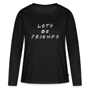 Citation d'amis - T-shirt manches longues Premium bio Femme - noir - Devant - Julia (174cm)