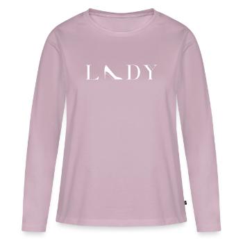 Lady - Frauen Premium Bio Langarmshirt - Altrosa - Vorne - Julia (174cm)