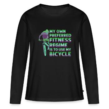 Unnamed Project 65 - Women's Premium Organic Long Sleeve Shirt - black - Front - Julia (174cm)
