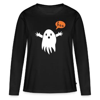 Halloween | Spooky Season - Frauen Premium Bio Langarmshirt - Schwarz - Vorne - Julia (174cm)