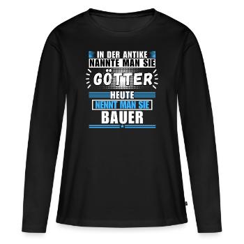 Les dieux dans l’Antiquité. Aujourd’hui agriculteur - T-shirt manches longues Premium bio Femme - noir - Devant - Julia (174cm)
