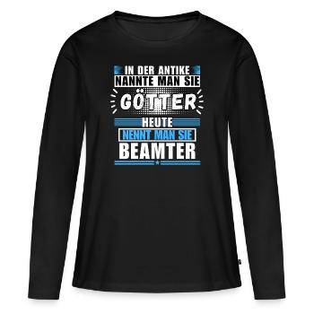 Les dieux dans l’Antiquité. Aujourd’hui, fonctionnaire - T-shirt manches longues Premium bio Femme - noir - Devant - Julia (174cm)