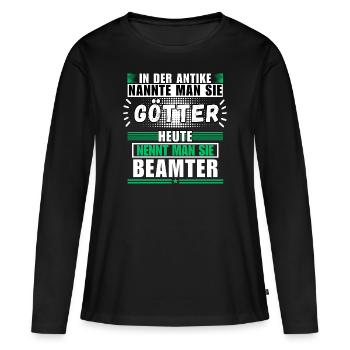 Les dieux dans l’Antiquité. Aujourd’hui, fonctionnaire - T-shirt manches longues Premium bio Femme - noir - Devant - Julia (174cm)