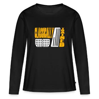 Changement de vitesse manuel Changement de vitesse Levier de vitesses - T-shirt manches longues Premium bio Femme - noir - Devant - Julia (174cm)