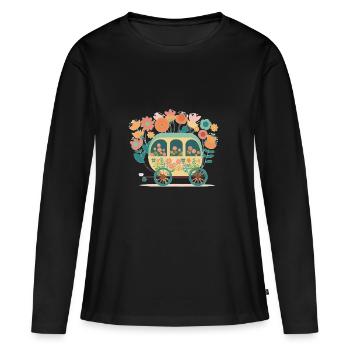 Le Carrosse de conte de fées 2 - T-shirt manches longues Premium bio Femme - noir - Devant - Julia (174cm)