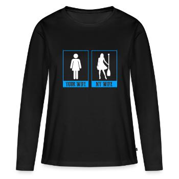 Course de bateaux chinois pour les entraîneurs de bateaux-dragons - T-shirt manches longues Premium bio Femme - noir - Devant - Julia (174cm)