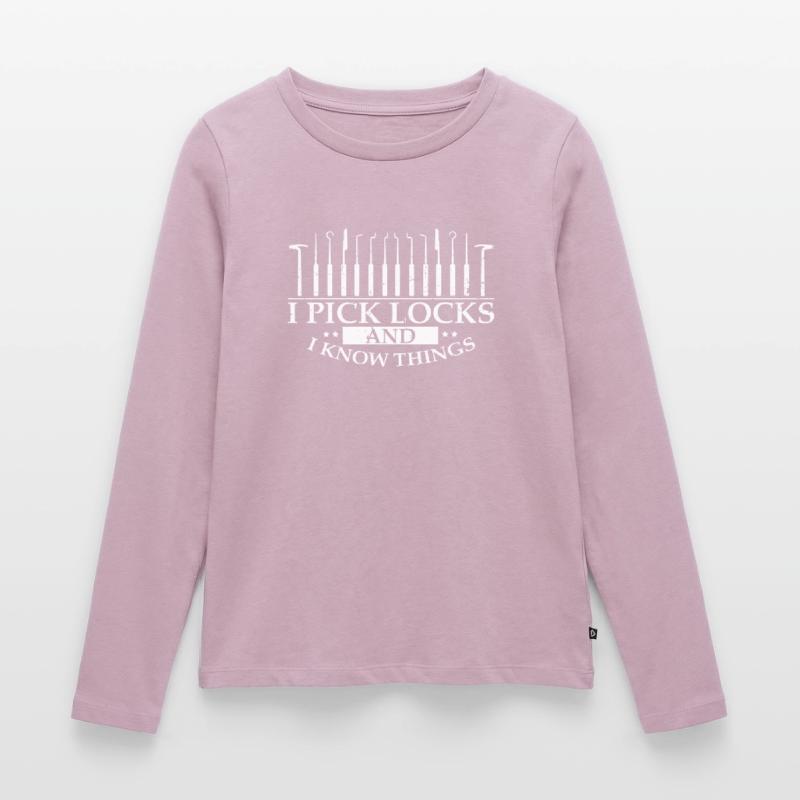 Conceptions de service de déverrouillage Lockpicking Lock Picking T-shirt manches longues Premium bio Femme