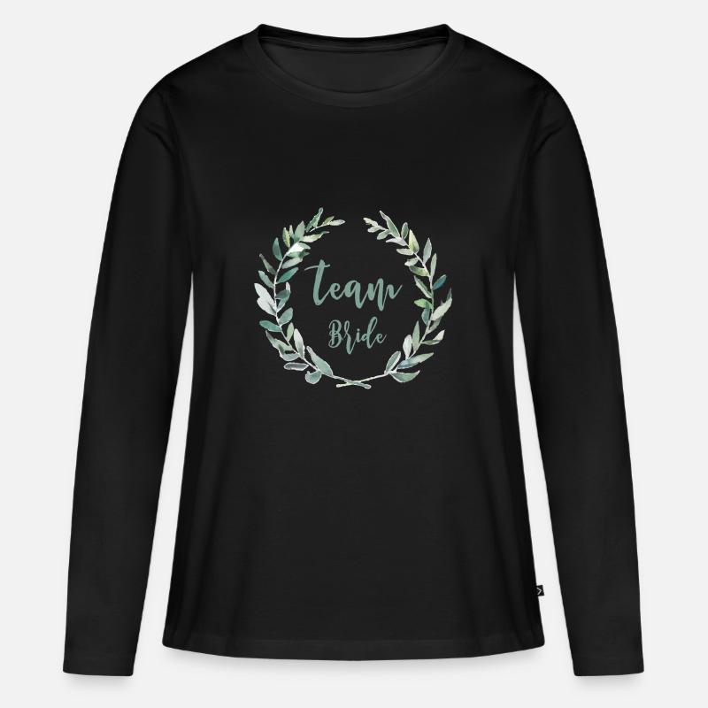 Team Bride - Women's Premium Organic Long Sleeve Shirt - black