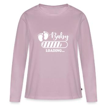 baby loading - Women's Premium Organic Long Sleeve Shirt - dusky pink - Front - Julia (174cm)