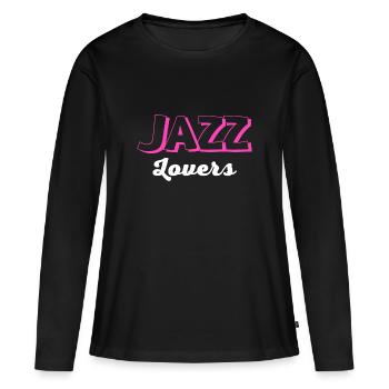 Jazz Lovers - Frauen Premium Bio Langarmshirt - Schwarz - Vorne - Julia (174cm)