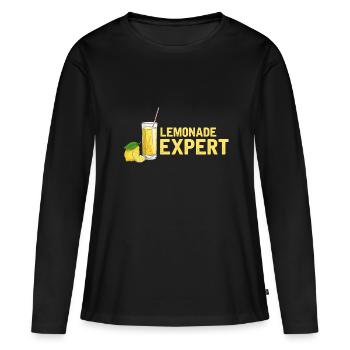 Limonade Limonade Limonade Limonade Stand Design - T-shirt manches longues Premium bio Femme - noir - Devant - Julia (174cm)