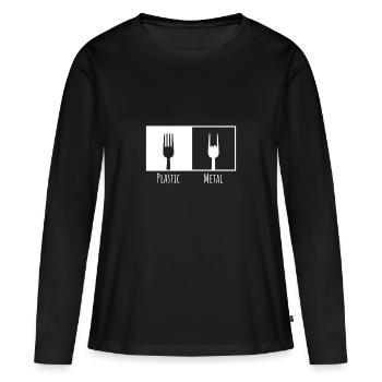 Metal Heavy Metal Musim Gothique Death Metal - T-shirt manches longues Premium bio Femme - noir - Devant - Julia (174cm)