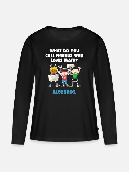 math - T-shirt manches longues Premium bio Femme - noir