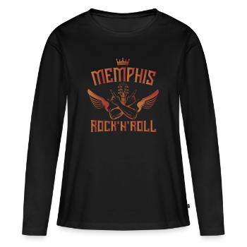 Musique de Memphis, musique de Memphis Tennessee, - T-shirt manches longues Premium bio Femme - noir - Devant - Julia (174cm)
